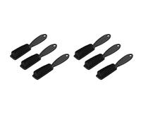 Reinscer 6Pcs Fade Brush Comb Scissors Cleaning Brush Barber Shop Skin Fade Vintage Oil Shape Carving Cleaning Brush