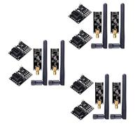 Reinscer 6Pcs NRF24L01+PA+LNA Transceiver Module with SMA Antenna 2.4 GHz 1100M + NRF24L01 Wireless Module for