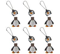 Reinscer 6X 32GB Novelty Cute Baby Penguin USB 2.0 Flash Drive Data Memory Stick Device - Black and White