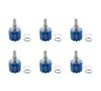 Reinscer 6X 3590S-2-103L 10K Ohm 10-Turn Rotary Wire Wound Precision Potentiometer