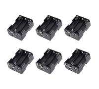 Reinscer 6X Double Side Spring 6 x 1.5 V AA Battery Holder Case Box Black