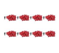 Reinscer 800Pcs Red RJ45 Port Ethernet LAN Hub Anti Dust Cover Plug Cap Blockout Protector with Proprietary Lock and Key