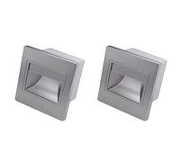 Reinscer 8Pcs Stair Light LED 3W LED Recessed Wall Light Footlight Step Lamps Indoor Background Stairway Corridor with 86 Box