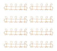 Reinscer 8X Large Rattan Wall Hooks Clothes Hat Hanging Hook Crochet Cloth Holder Organizer Hangers Decor for Home Decor