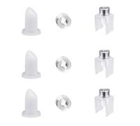 Reinscer 9 Piece Set DIY 12.1mm Simple Lipstick Filling Tube Birdmouth Silicone Mold Aluminum Ring Single Hole Bracket