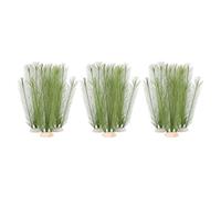 Reinscer 9Pcs Aquarium Decorations Fish Tank Artificial Green Made of Silk Fabrics Plastic, Non- and Safe