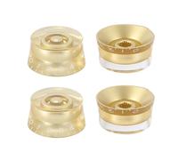 Reinscer Electric Guitar Control Speed Knobs for LP Knob Parts Replacement Gold 4 Pcs