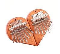 Reinscer Mini Kalimba 8 Key Exquisite Finger Thumb Piano,Gift for Beginners Music Lovers Players,Cute Pendant Love Easy Install Easy to Use