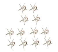 Reinscer Napkin Rings Set of 12, Sea Star Napkin Ring for Starfish for Tables, Wedding, Birthday, Banquet, Christmas