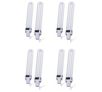 Reinscer New Professional Electronic 8Pcs 365Nm 9W Nail Dryer UV Lamp Light Bulb Tube Replacement Art Nail Polish Manicure