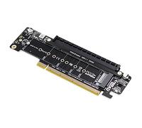 Reinscer PCIE4.0 Split Expansion Riser Card PCIE4.0 Expansion Adapter Card PCIE X16 to X8+X4+X4 Quad VROC .2 NVMe Port