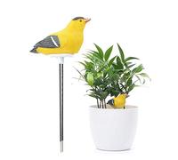 Reinscer Soil Moisture Meter Watering Alarm Bird Plant Water Tester Hygrometer Sensor Gardening Tool Kit for Planter Water Remind Warining Alert (Yellow)