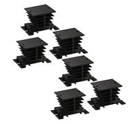 Reinscer Solid State Relay Heat Sink,6PCS Aluminum Heatsink PID Temperature Controller Heat Sink for SSR-10,25,40A