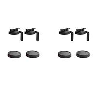 Reinscer Wide Mouth Jar pour Lids,4 Pcs Flip Cap Lid with Handle & 4 PCS Leak-Proof Seal Lids for Food Storage