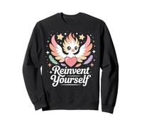 Reinvent Yourself Phoenix Colorful Flame Artwork Sweatshirt