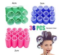Reinventing Your Mane: 36 Pc Heatless Velcro Rollers Set With Jumbo & Super Jumbo Sizes, Effortlessly Create Voluminous Curls & Waves,