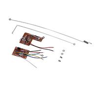 Reionppy 1 Set 4CH 40MHZ Remote Transmitter & Receiver Board with Antenna for DIY RC Car Robot Remote Control Toy Parts