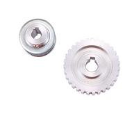 Reionppy 2Pcs Metal Synchronous Pulley Gear Motor Belt Gear Drive Wheel Gear S Cj0618 Mini Lathe Gears, Metal Cutting Machine Gears
