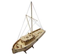 Reionppy Assembly Model DIY Kits Wooden Sailing Boat 1:50 Scale Decoration Toy
