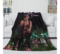 REIPOL Ariana Grande 3D Printed Blanket - Music Star Washable Fleece Blanket Christmas Birthday Gift for Sister Brother Nephew Niece Colleague - Sofa Bed Office Decor 40x50inch(100x130cm)