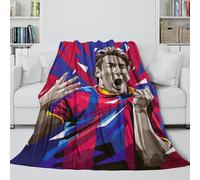 REIPOL Messi Fuzzy Blanket - Football Air Conditioner Blanket Birthday Gift for Hubby Boyfriend Girlfriend Neighbor - Bedding Living Room Decor 60x80inch(150x200cm)