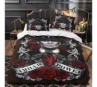 REIPOL Peaky Blinders for Boys Girls Duvet Cover Quilt Cover Comforter Covers 3D Printed TV Series with Pillow Cases Bedding Set with Zipper Closure Soft Microfiber 3 Pieces King(220x240cm)