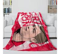 REIPOL Ronaldo Flannel Blanket - Football Fluffy Blanket Bringing Warmth And Bliss On A Wet Gloomy Day - Sofa Bed Crib - Gift for Kid Parent Hubby Boyfriend 40x50inch(100x130cm)