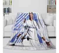 REIPOL Ronaldo Flannel Blanket - Football Fluffy Blanket Bringing Warmth And Bliss On A Wet Gloomy Day - Sofa Bed Crib - Gift for Kid Parent Hubby Boyfriend 40x50inch(100x130cm)