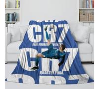 REIPOL Ronaldo Flannel Blanket - Football Fluffy Blanket Bringing Warmth And Bliss On A Wet Gloomy Day - Sofa Bed Crib - Gift for Kid Parent Hubby Boyfriend 40x50inch(100x130cm)