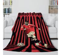 REIPOL Ronaldo Flannel Blanket - Football Fluffy Blanket Bringing Warmth And Bliss On A Wet Gloomy Day - Sofa Bed Crib - Gift for Kids Parents Girlfriend Boyfriend 40x50inch(100x130cm)