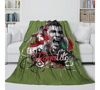 REIPOL Ronaldo Fuzzy Blanket - Football Air Conditioner Blanket Birthday Gift for Hubby Boyfriend Girlfriend Neighbor - Bedding Living Room Decor 60x80inch(150x200cm)