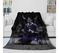 REIPOL Ronaldo Plush Blanket - Football Throws Birthday Gift for Sister Brother Nephew Niece Colleague - Multi-purpose Useful Addition To Sofa Bed Chair Decor 80x90inch(200x230cm)