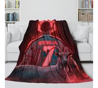 REIPOL Ronaldo Plush Blanket - Football Throws Birthday Gift for Sister Brother Nephew Niece Colleague - Multi-purpose Useful Addition To Sofa Bed Chair Decor 40x50inch(100x130cm)