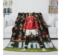 REIPOL Ronaldo Soft Fleece Blanket - Football Ultra Soft Plush Throws Like A Hug In A Blanket - for Sofa Bed Decor - Soft Cozy Throws for Kids Teens Adults - Gift for Yourself 40x50inch(100x130cm)