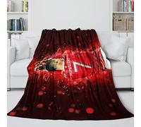 REIPOL Ronaldo Soft Fleece Blanket - Football Ultra Soft Plush Throws Like A Hug In A Blanket - for Sofa Bed Decor - Soft Cozy Throws for Kids Teens Adults - Gift for Yourself 40x50inch(100x130cm)