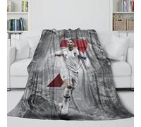 REIPOL Ronaldo Soft Fleece Blanket - Football Ultra Soft Throws Like A Hug In A Blanket - for Sofa Bed Decor - Soft Cozy Throws for Kids Teens Adults - Gift for Yourself 40x50inch(100x130cm)