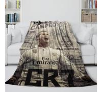 REIPOL Ronaldo Soft Fleece Blanket - Football Ultra Soft Throws Like A Hug In A Blanket - for Sofa Bed Decor - Soft Cozy Throws for Kids Teens Adults - Gift for Yourself 60x80inch(150x200cm)