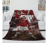 REIPOL Ronaldo Soft Fleece Blanket - Warm Throws for Calming And Sleep - Football Cozy Blanket To Wrap With After A Tiring Day - Gift for Yourself 40x50inch