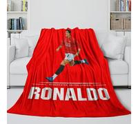 REIPOL Ronaldo Trendy Blanket - Football Cozy Throws Birthday Gift for Sister Brother Nephew Niece - Soft Blanket For Putting Your Phone Down And Have A Nice Nap 80x90inch(200x230cm)