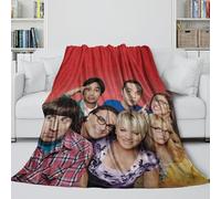 REIPOL The Big Bang Theory 3D Printed Fleece Blanket - TV Series Air Conditioner Blanket for Sofa Bed Chair Crib Decor - Throws Gift for Hubby Boyfriend Girlfriend Neighbor 50x60inch(127x152cm)