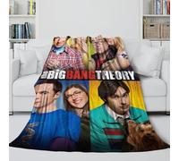REIPOL The Big Bang Theory Flannel Blanket - TV Series Fluffy Blanket Bringing Warmth And Bliss On A Wet Gloomy Day - Sofa Bed Crib - Gift for Kid Parent Hubby Boyfriend 40x50inch(100x130cm)