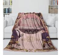 REIPOL The Grand Budapest Hotel Flannel Blanket - Movie Soft Blanket Birthday Gift for Hubby Boyfriend Girlfriend Neighbor - Living Room/Bedroom/Sofa/Decor 50x60inch(127x152cm)