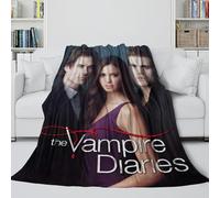 REIPOL The Vampire Diaries 3D Printed Fleece Blanket - TV Series Air Conditioner Blanket for Sofa Bed Chair Crib Decor - Throws Gift for Hubby Boyfriend Girlfriend Neighbor 50x60inch(127x152cm)