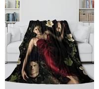 REIPOL The Vampire Diaries 3D Printed Trendy Blanket - TV Series Warm Soft Blanket To Snuggled Up Watching Tv - Birthday Gift for Hubby Boyfriend Girlfriend Neighbor 80x90inch(200x230cm)