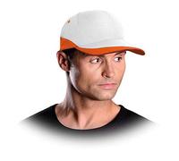 Reis Czcolwp Protective Cap, White-Orange, 57-61 Size, Pack of 40