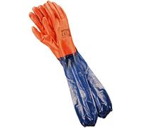 REIS Extra Long Arm Work Gloves for Mechanical Work | Waterproof Gloves | Ideal Pond Care Gloves or Sandblast Gloves | EN388 & EN420 | Size: 10.5