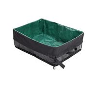 Reise-Katzentoilette - 18.5 Zoll Polyester Tragbare Box | Polyester Faltbare Katzentoilettė - Offene Katzentoilette Mit Niedrigem Einstieg Ideal Für Kätzchen Und äLtere Katzen Platzsparend Faltbar