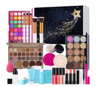 Reise Make-up Set - Leichtes Gesichts-MakeUp Kit Mit Lidschatten Palette, Lippenstift & Kosmetikpinsel, Schmink Set for Teenager | Für Freundin, Ehefrau, Schwester, Tochter, Familie & Freunde