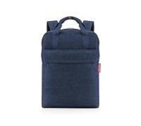 reisenthel Allday Backpack M - Versatile Backpack for Everyday Use, Travel, Shopping or Work - Water-Repellent, Hand Luggage Approved, Twist Navy, 30 x 39 x 13 cm (B x H x T), Contemporary