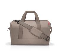 reisenthel Allrounder L - Versatile Doctor's Bag for Travel, Work or Leisure - with Functional Stylish Design, Herringbone Mocha, Standard Size, Modern